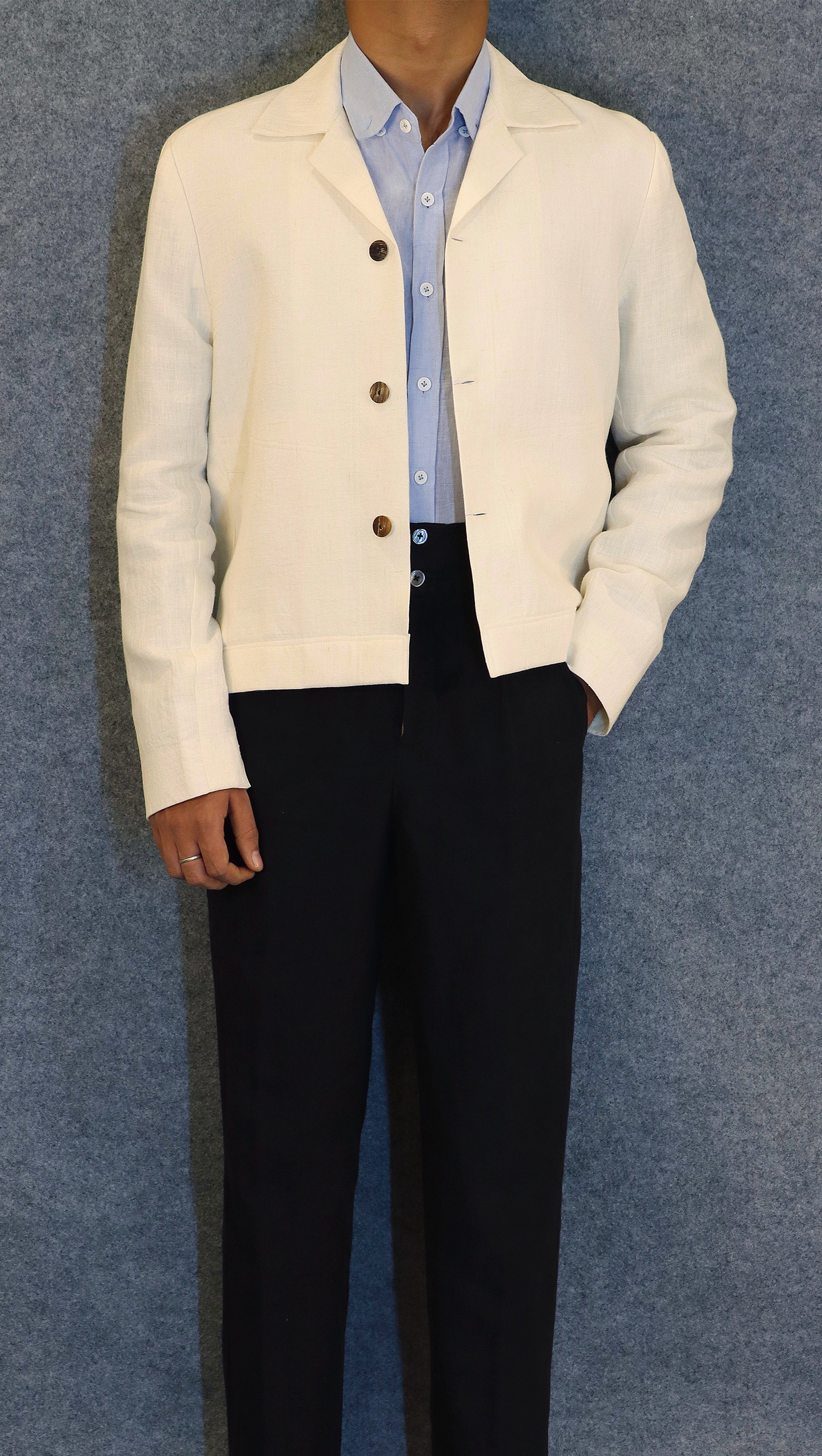 NATURAL SUMMER JACKET (100% Linen)