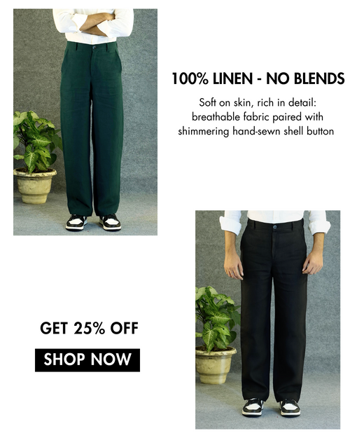 100% Linen Trousers Bundle