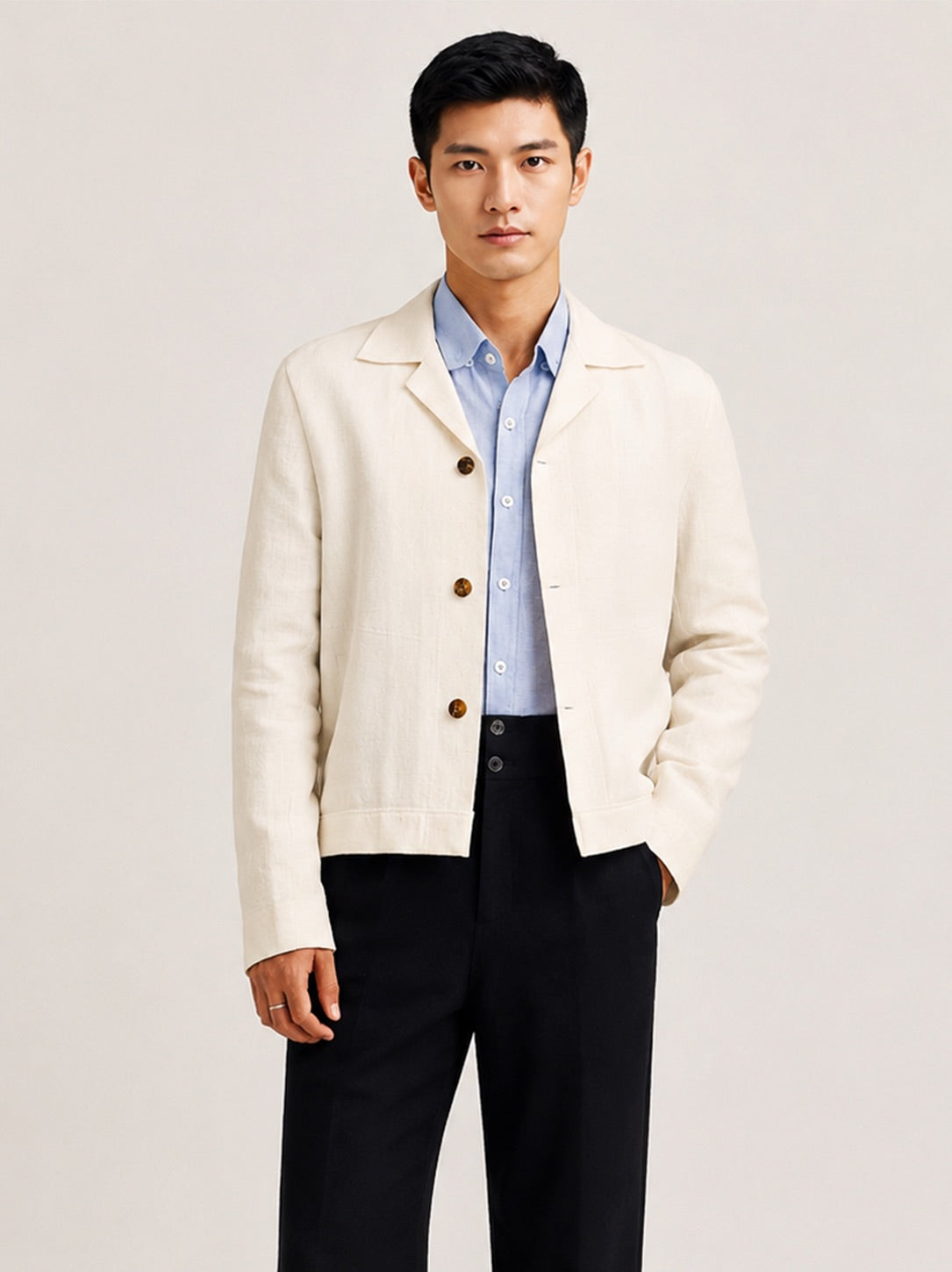 NATURAL LINEN JACKET