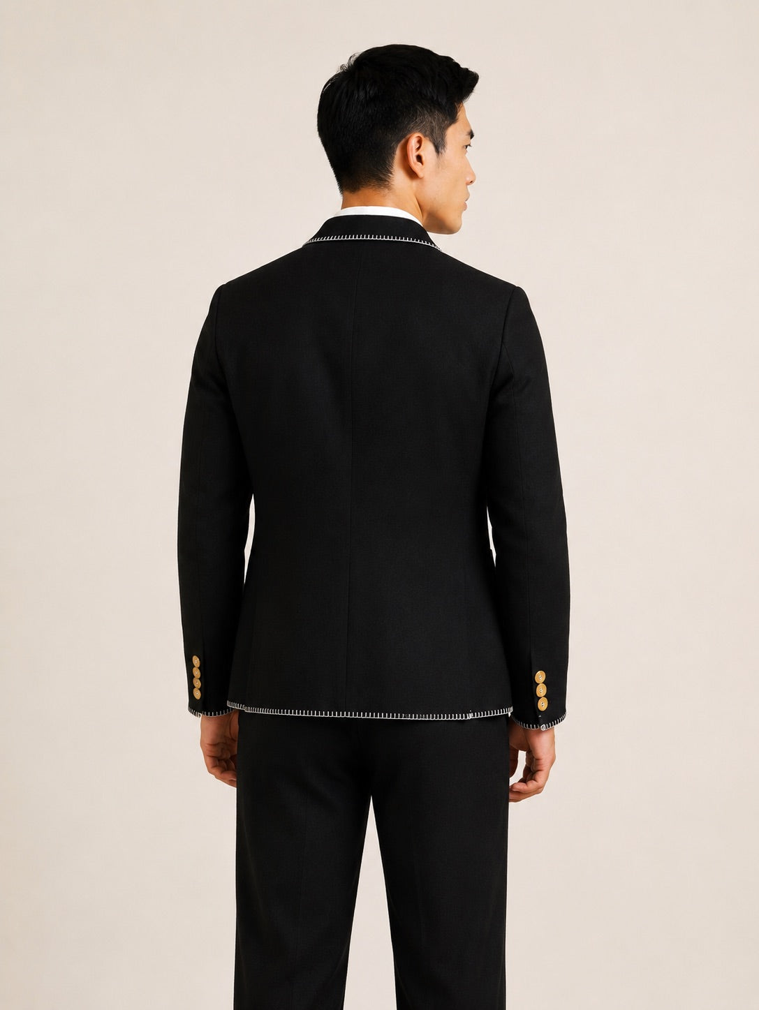 NOIR STITCHWORK JACKET