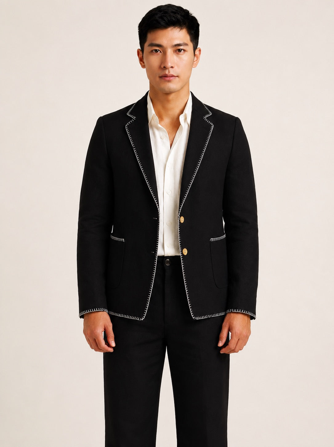 NOIR STITCHWORK JACKET