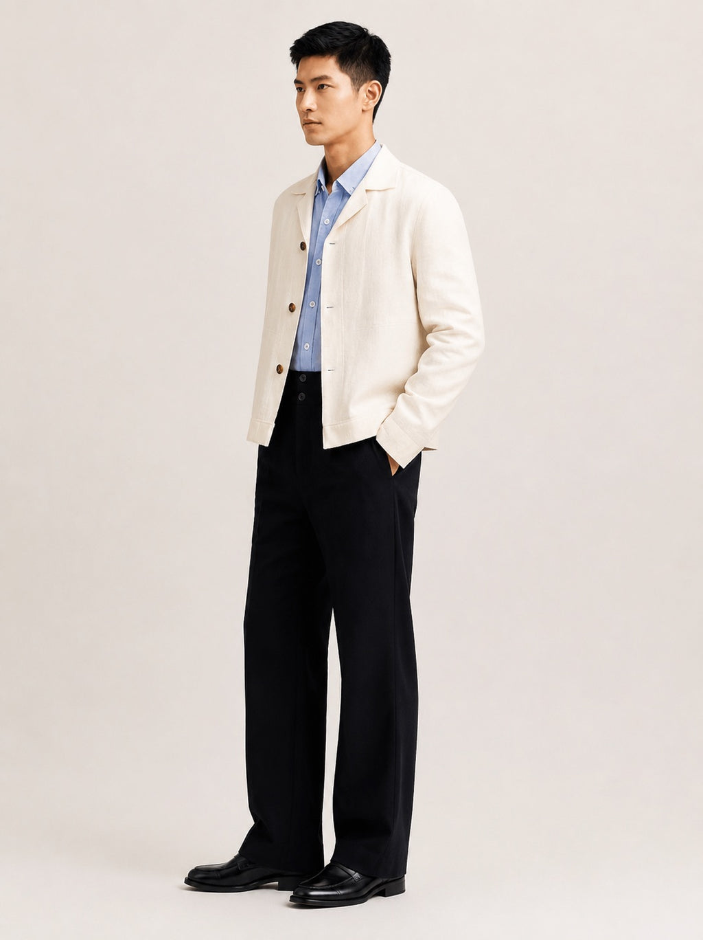 NATURAL LINEN JACKET