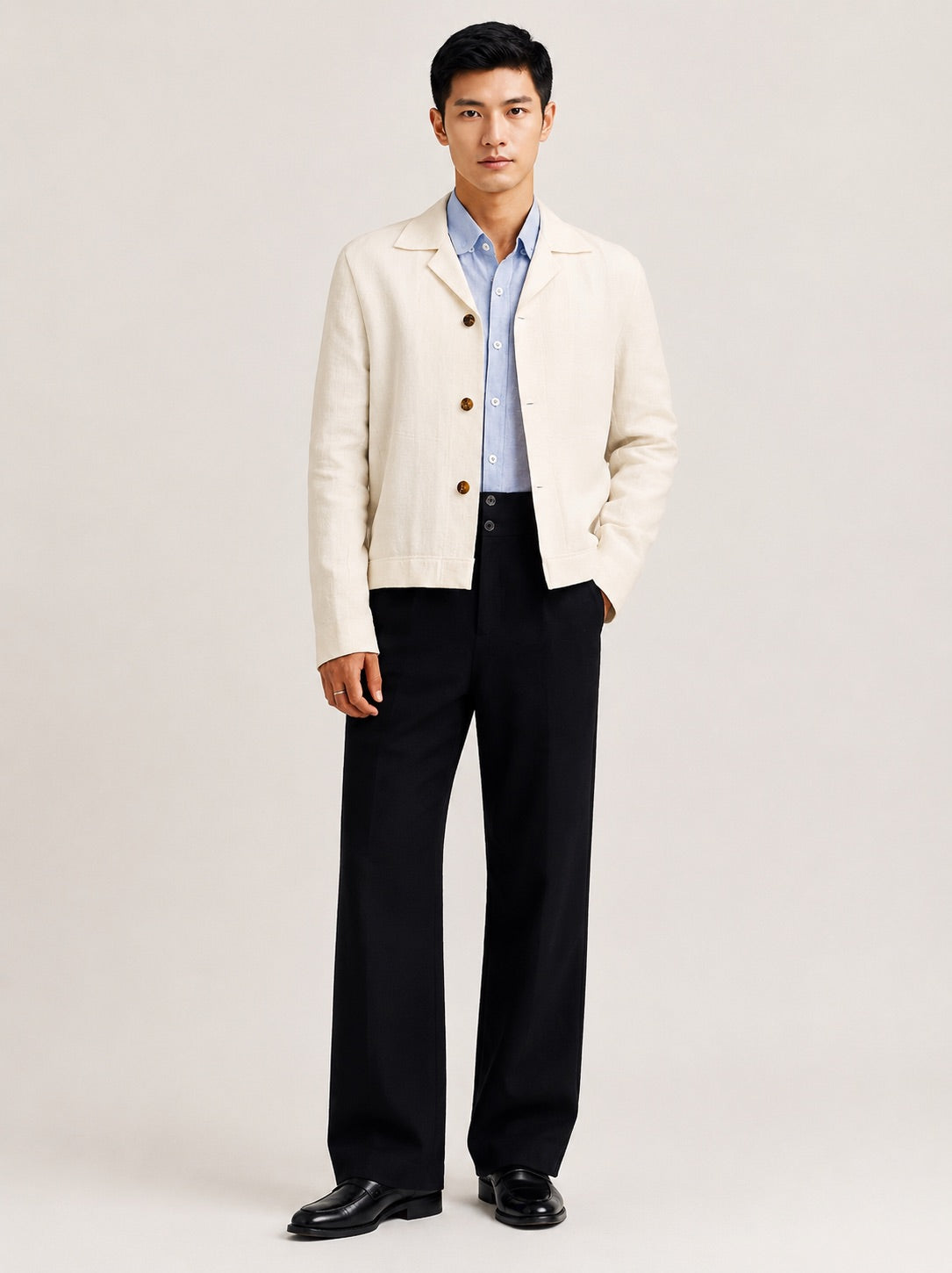 NATURAL LINEN JACKET