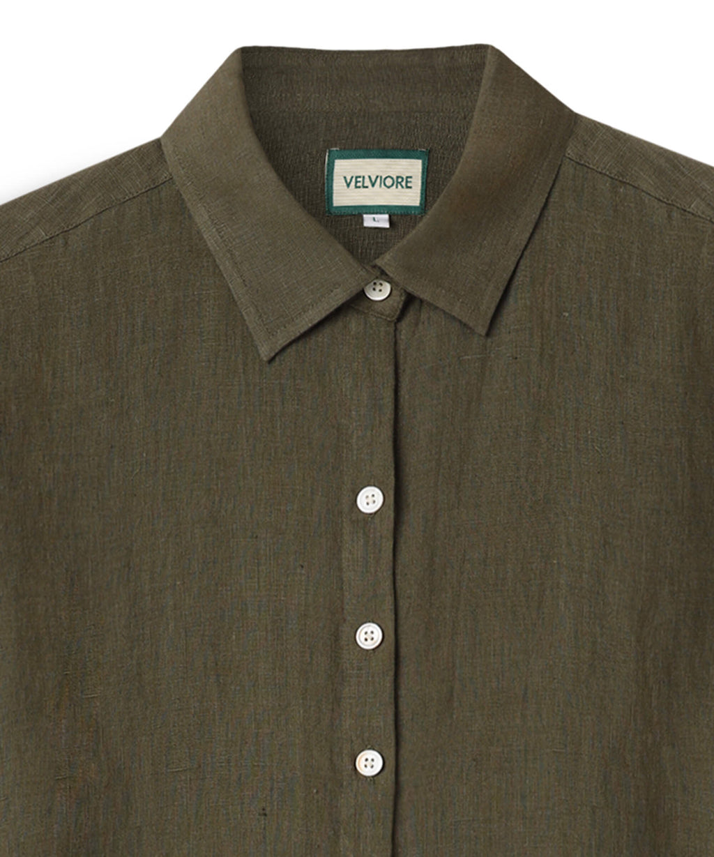 Handloom Linen shirt (100% Linen)