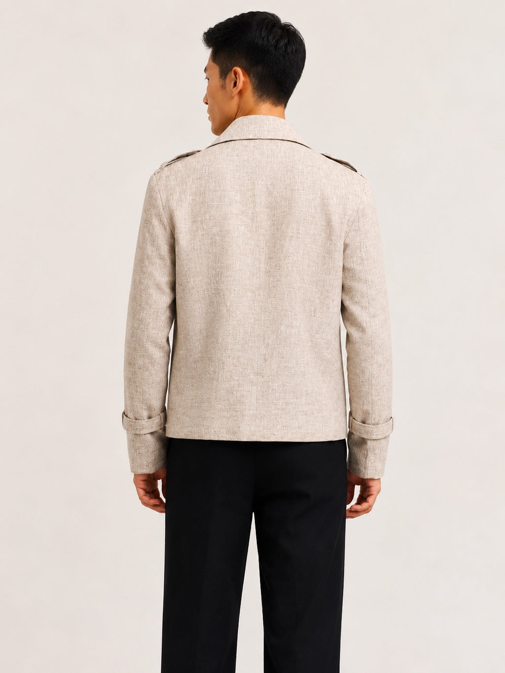 CHAMBRAY LINEN COAT