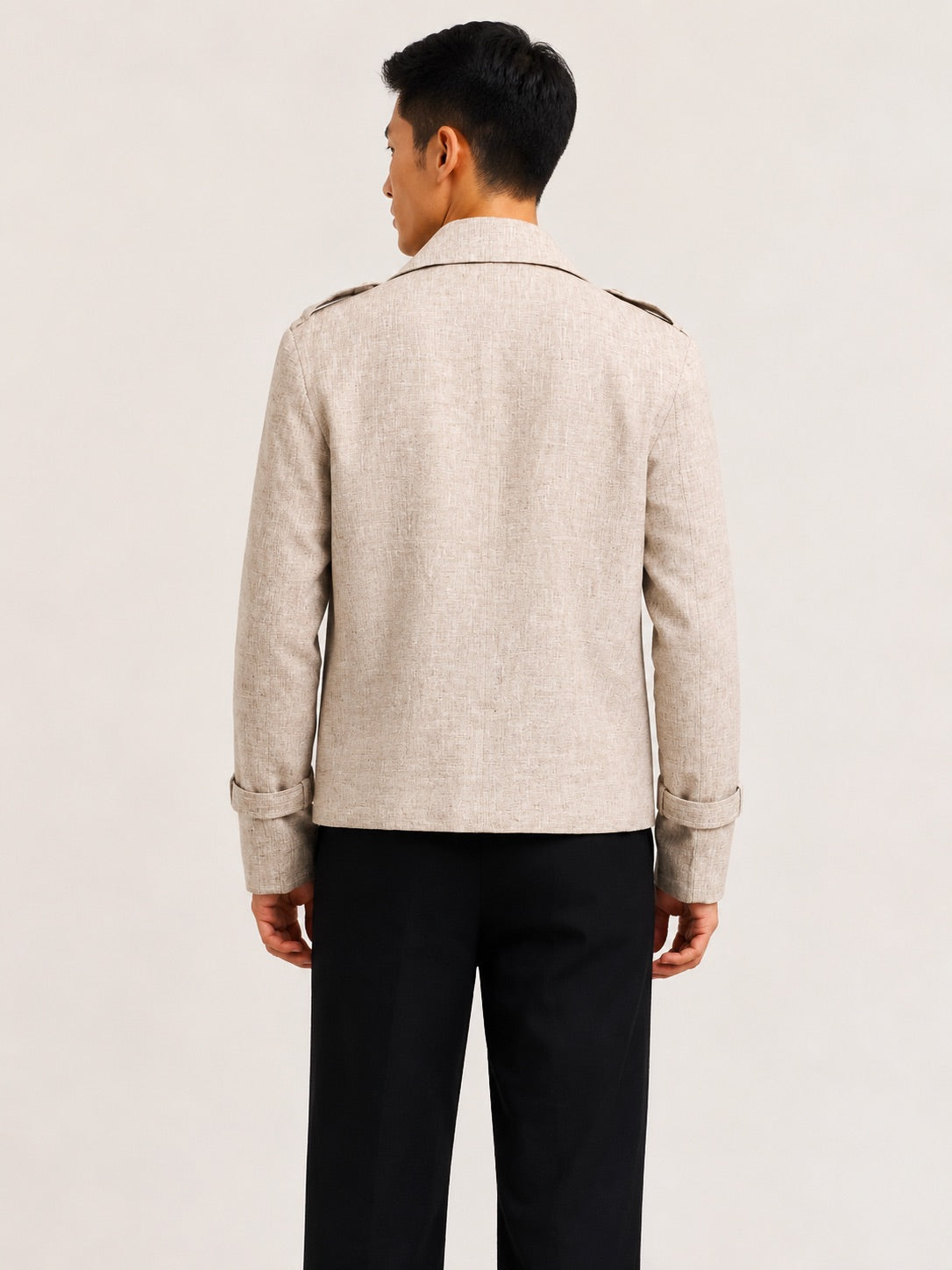 CHAMBRAY LINEN COAT