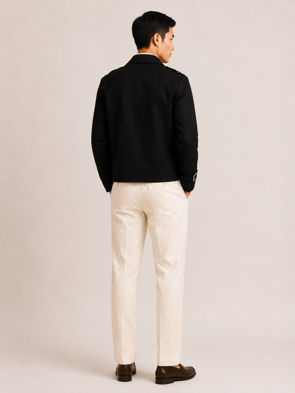 CROPPED DOUBLE BREASTED JACKET