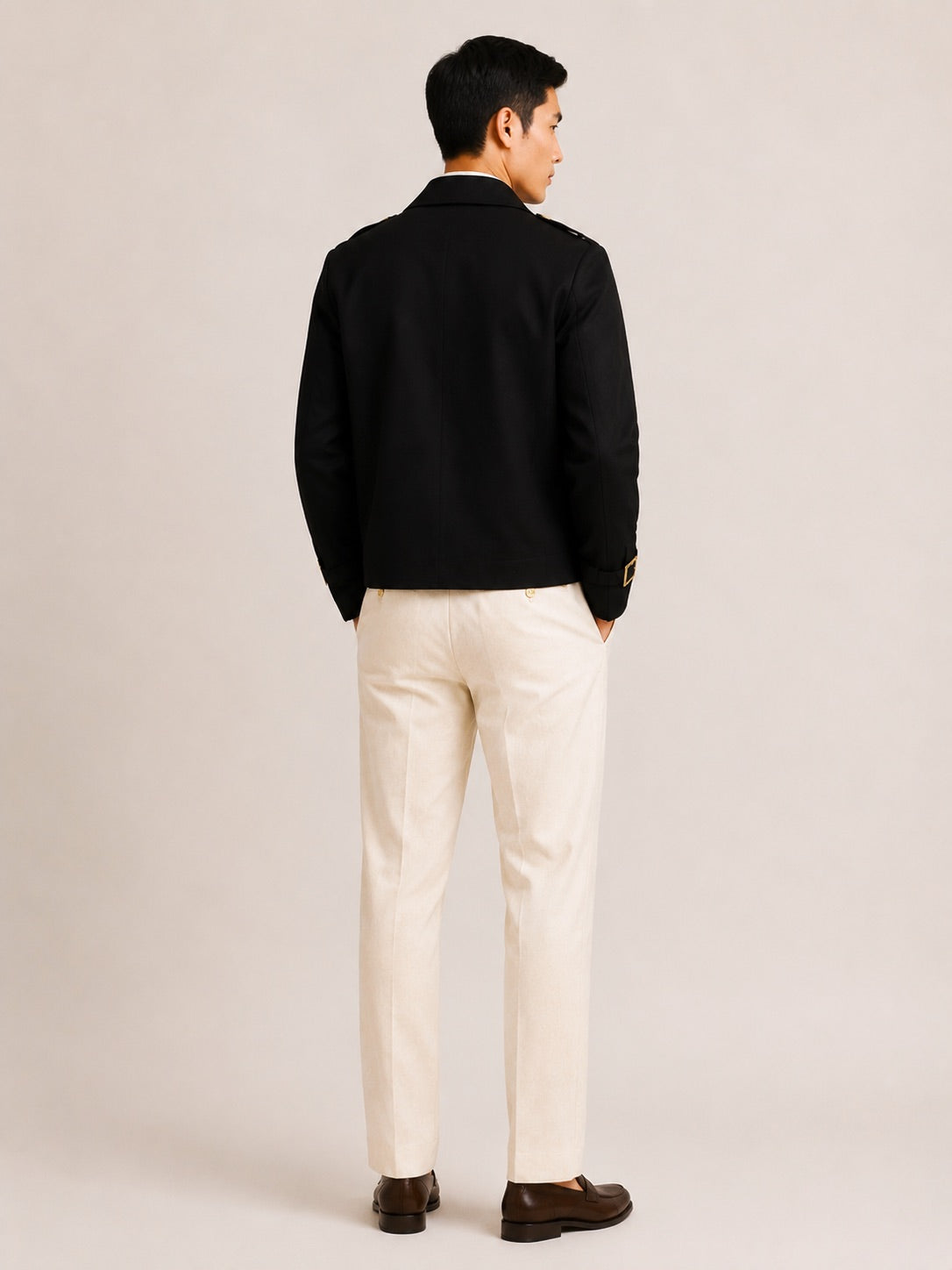 CROPPED DOUBLE BREASTED JACKET