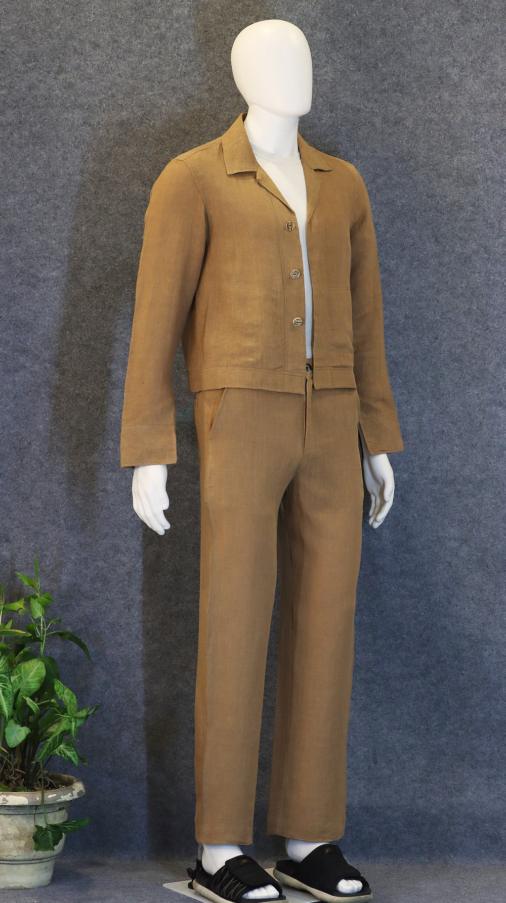 Cocoa Co-ord Set (100% Linen)