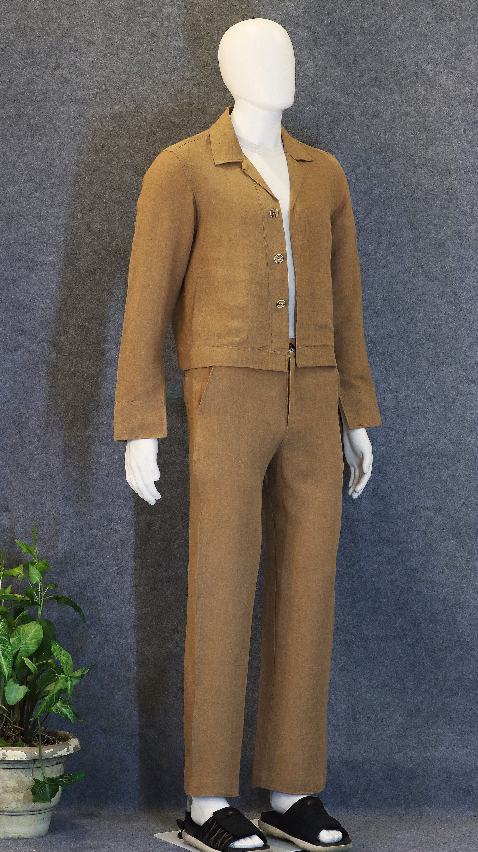 Cocoa Co-ord Set (100% Linen)