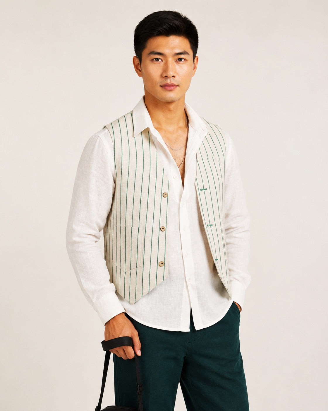 Pine Striped Vest