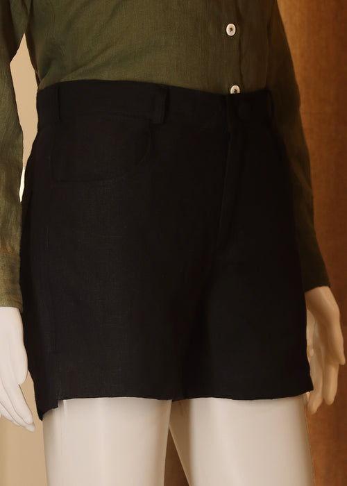 100% linen shorts
