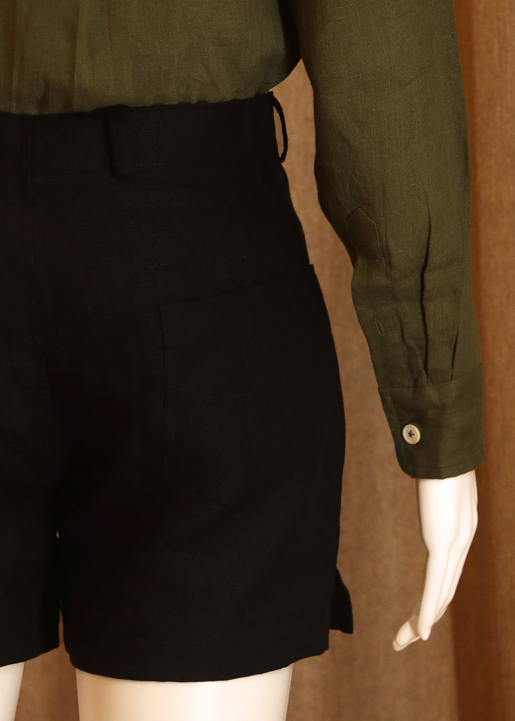 100% linen shorts