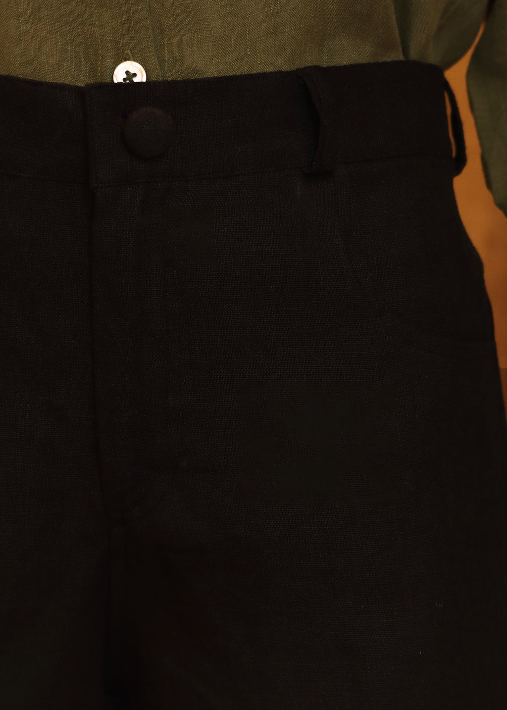 100% linen shorts