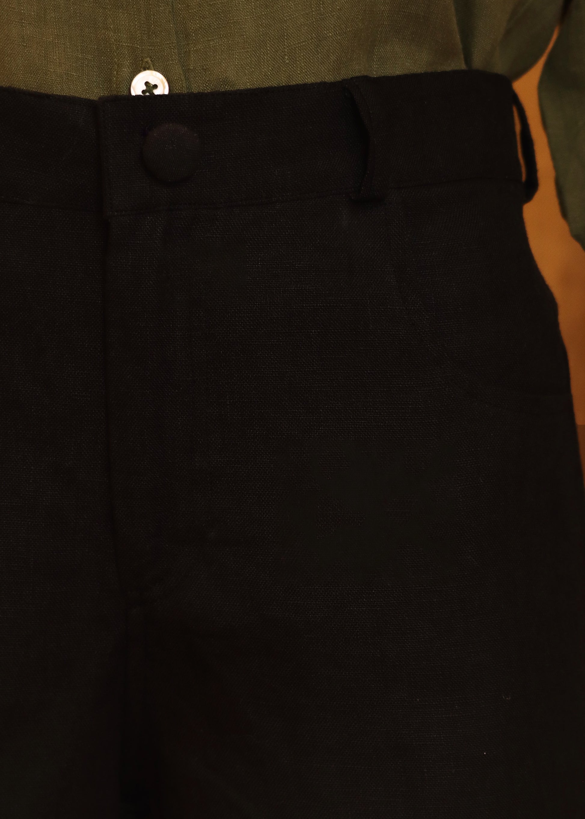 100% linen shorts