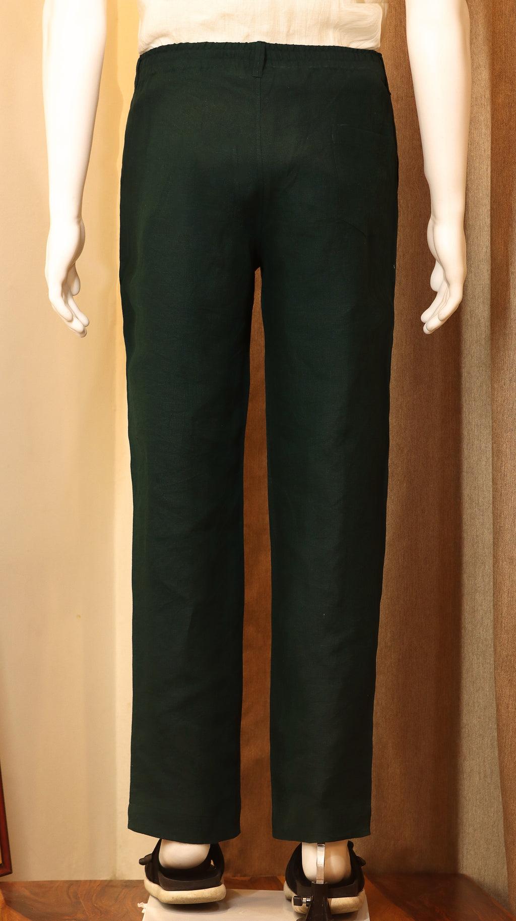 LOOSE-FIT LINEN TROUSERS (100% Linen)