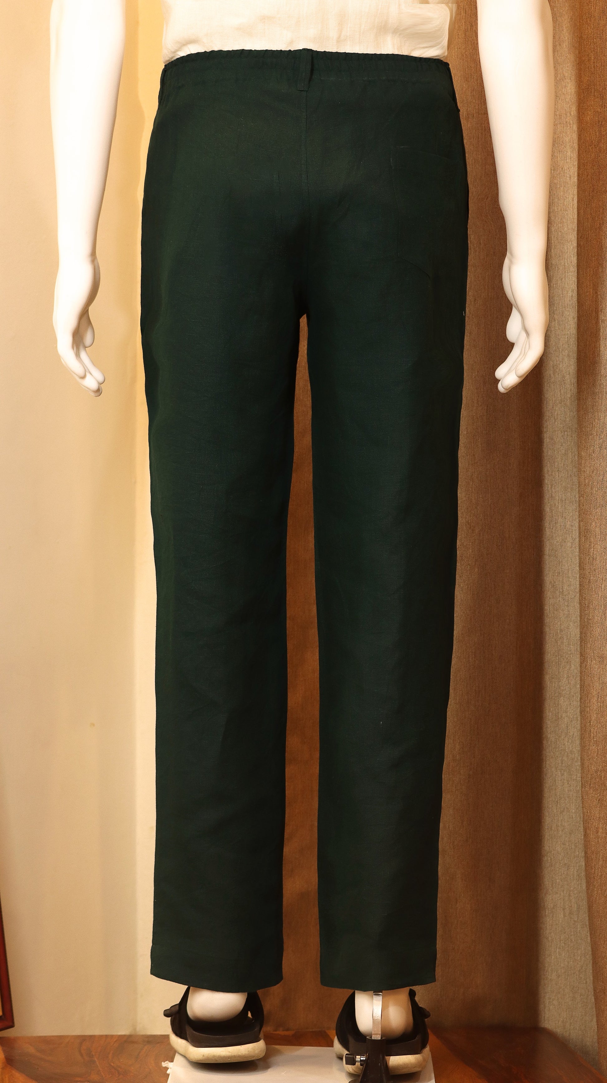 LOOSE-FIT LINEN TROUSERS (100% Linen)