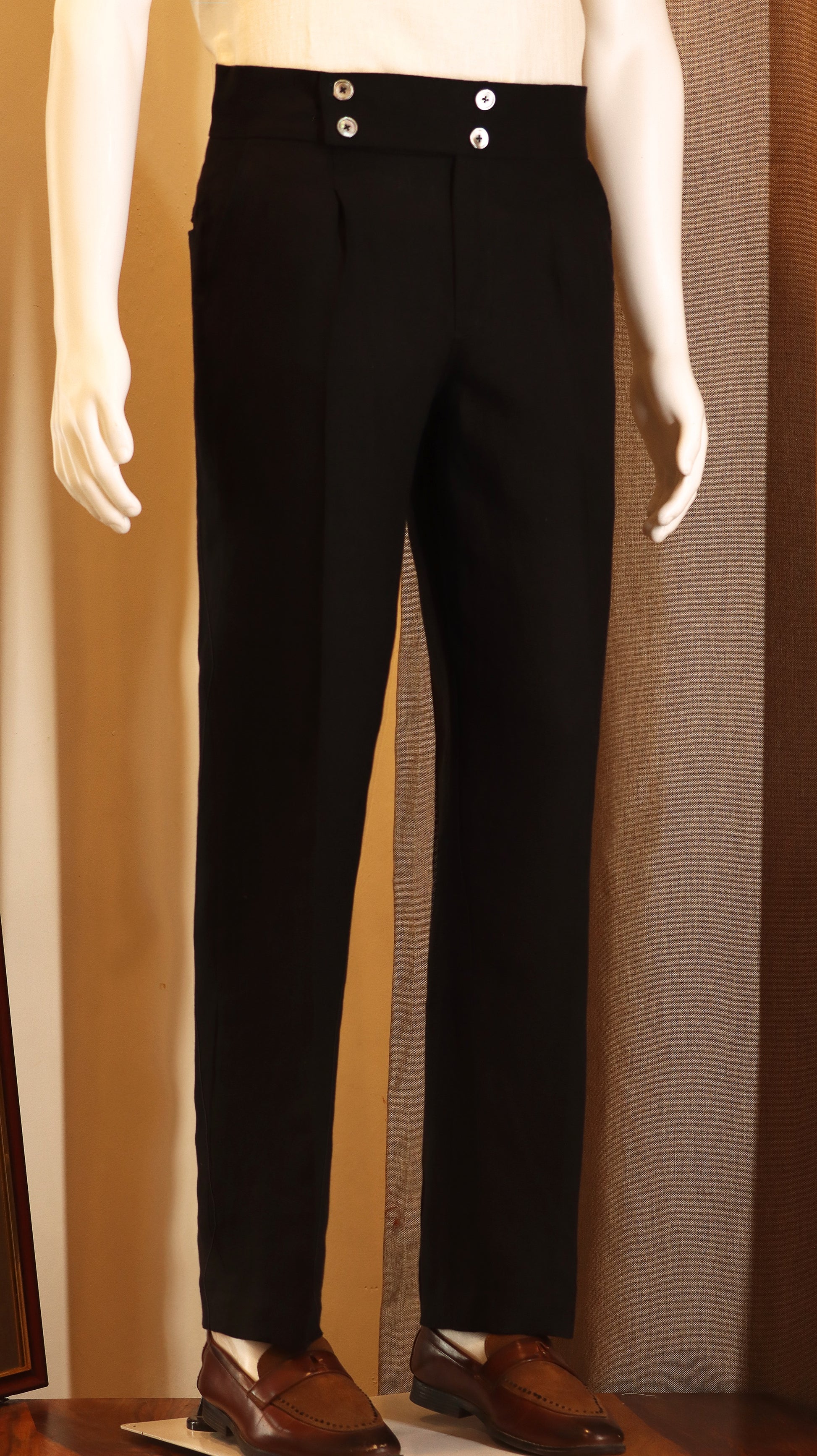 IV BUTTON LINEN PANTS (100% Linen)