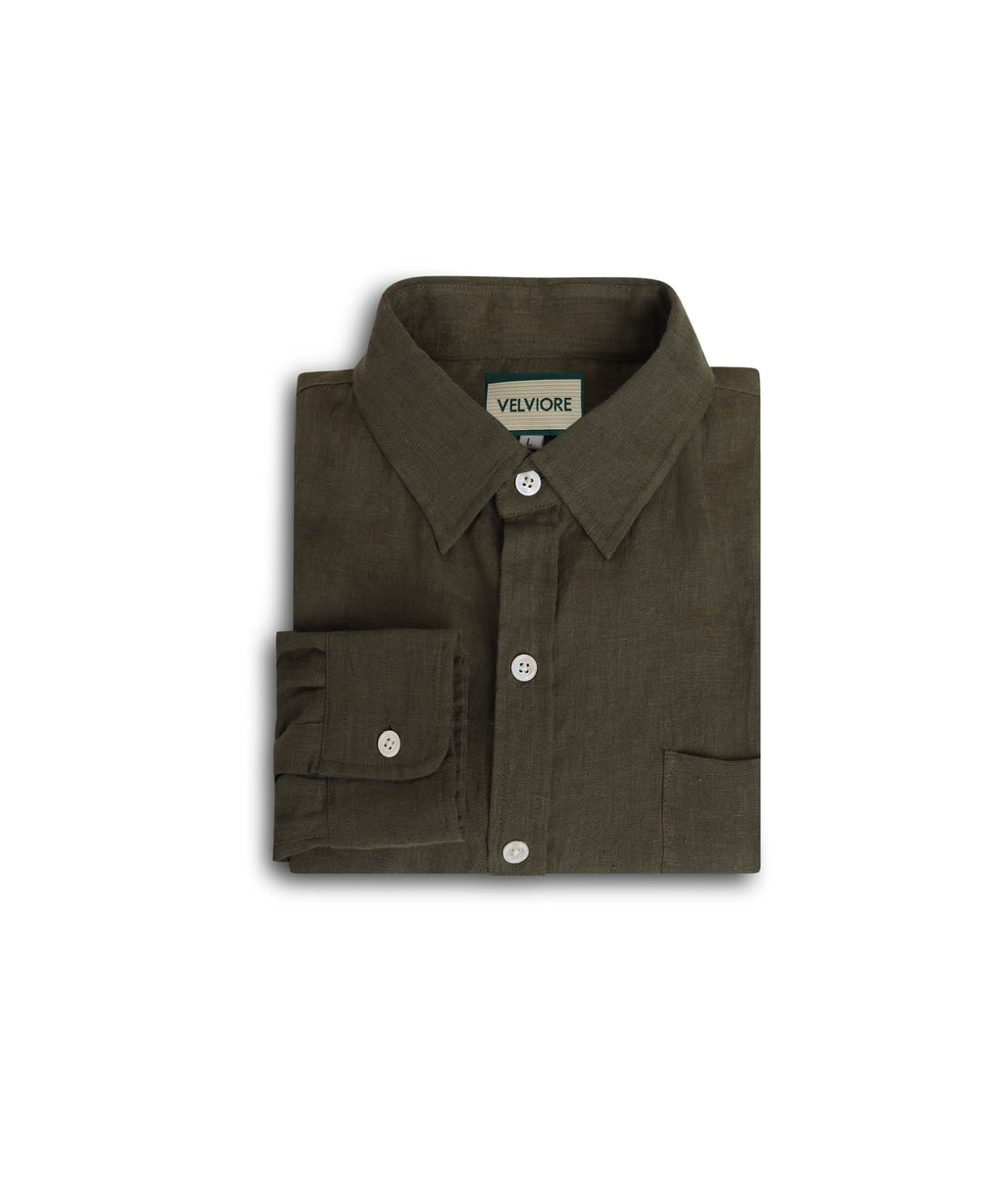 Handloom Linen shirt (100% Linen)