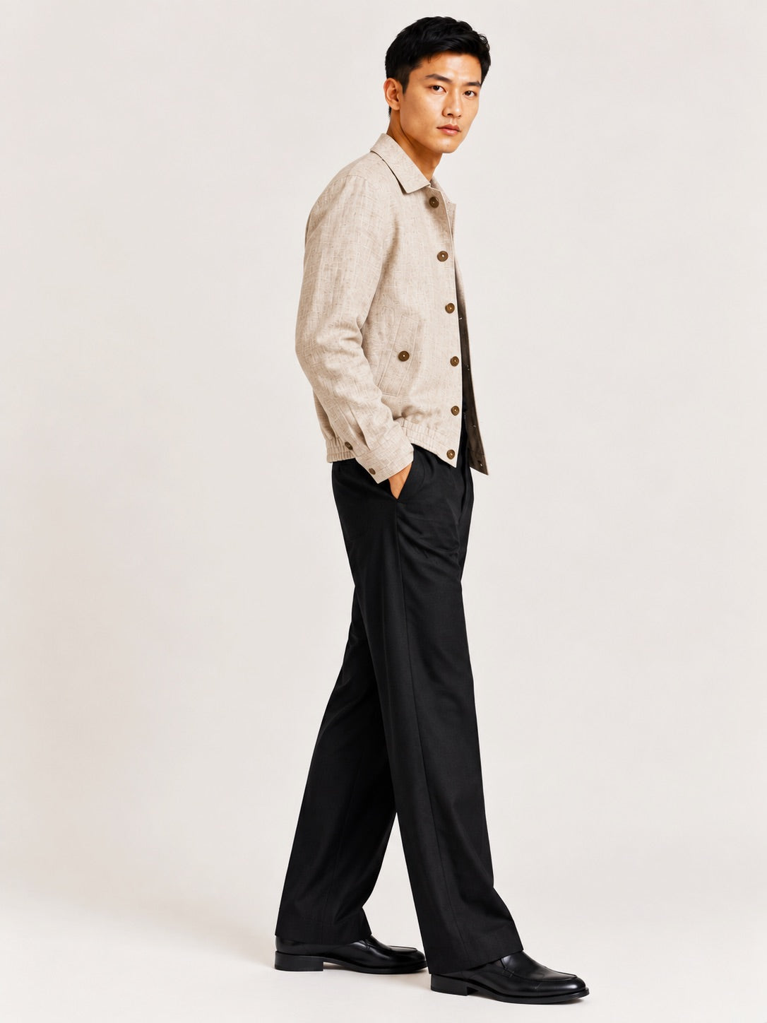 HARRINGTON LINEN JACKET