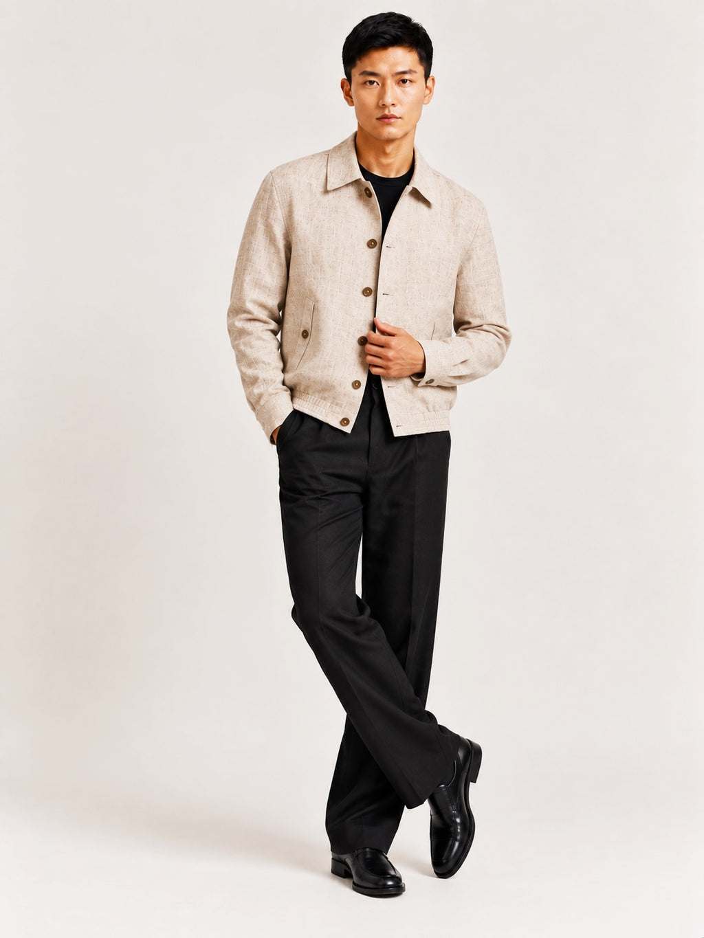 HARRINGTON LINEN JACKET