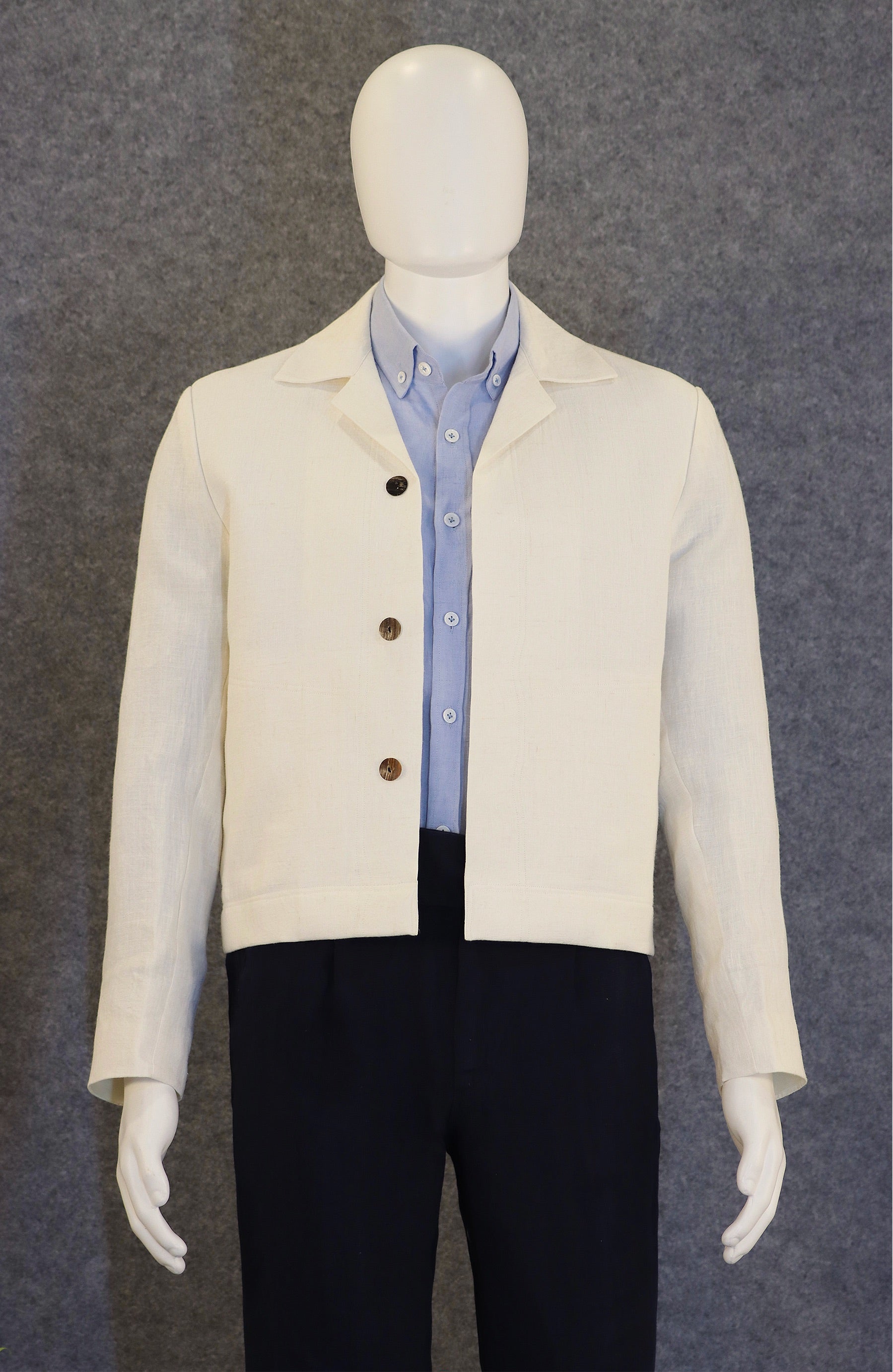 NATURAL SUMMER JACKET (100% Linen)