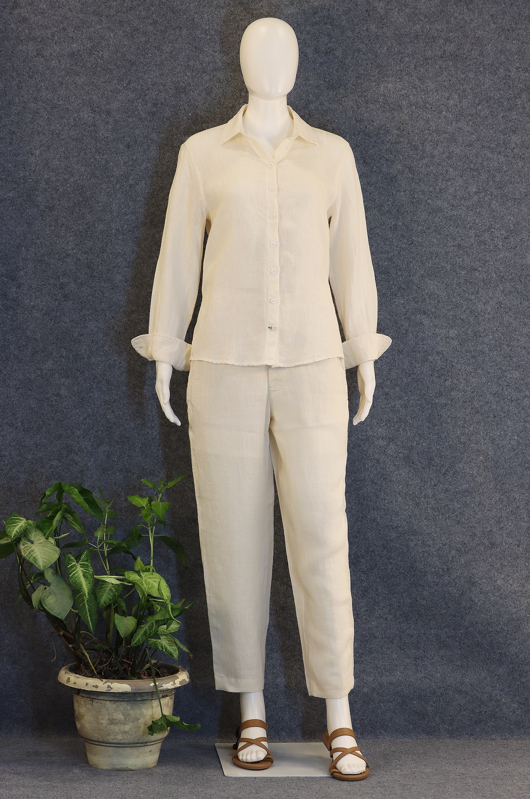 Natural Co-ord Set (100% Linen)