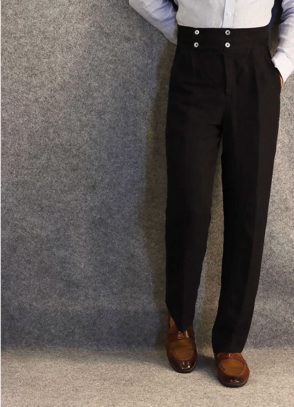 IV BUTTON LINEN PANTS (100% Linen)