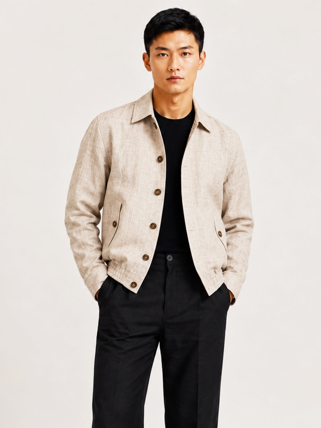 HARRINGTON LINEN JACKET