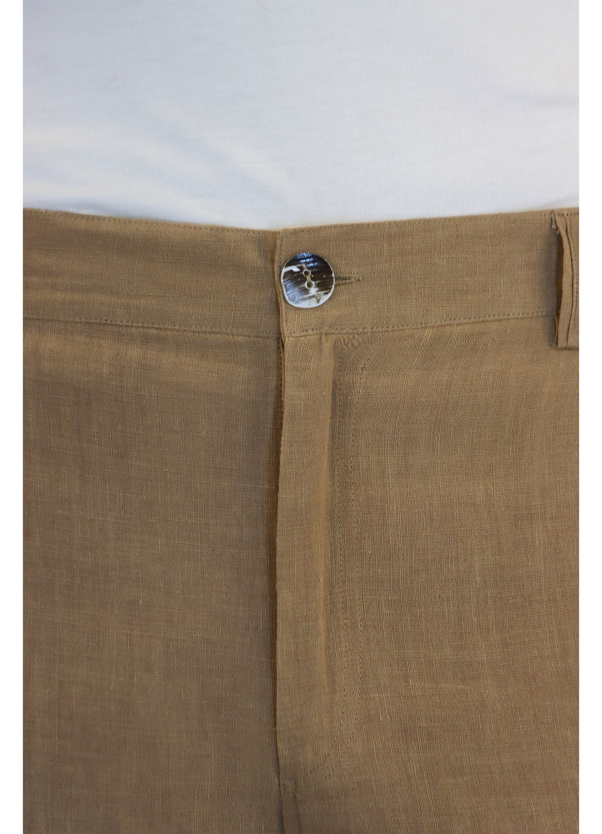 LOOSE-FIT LINEN TROUSERS (100% Linen)