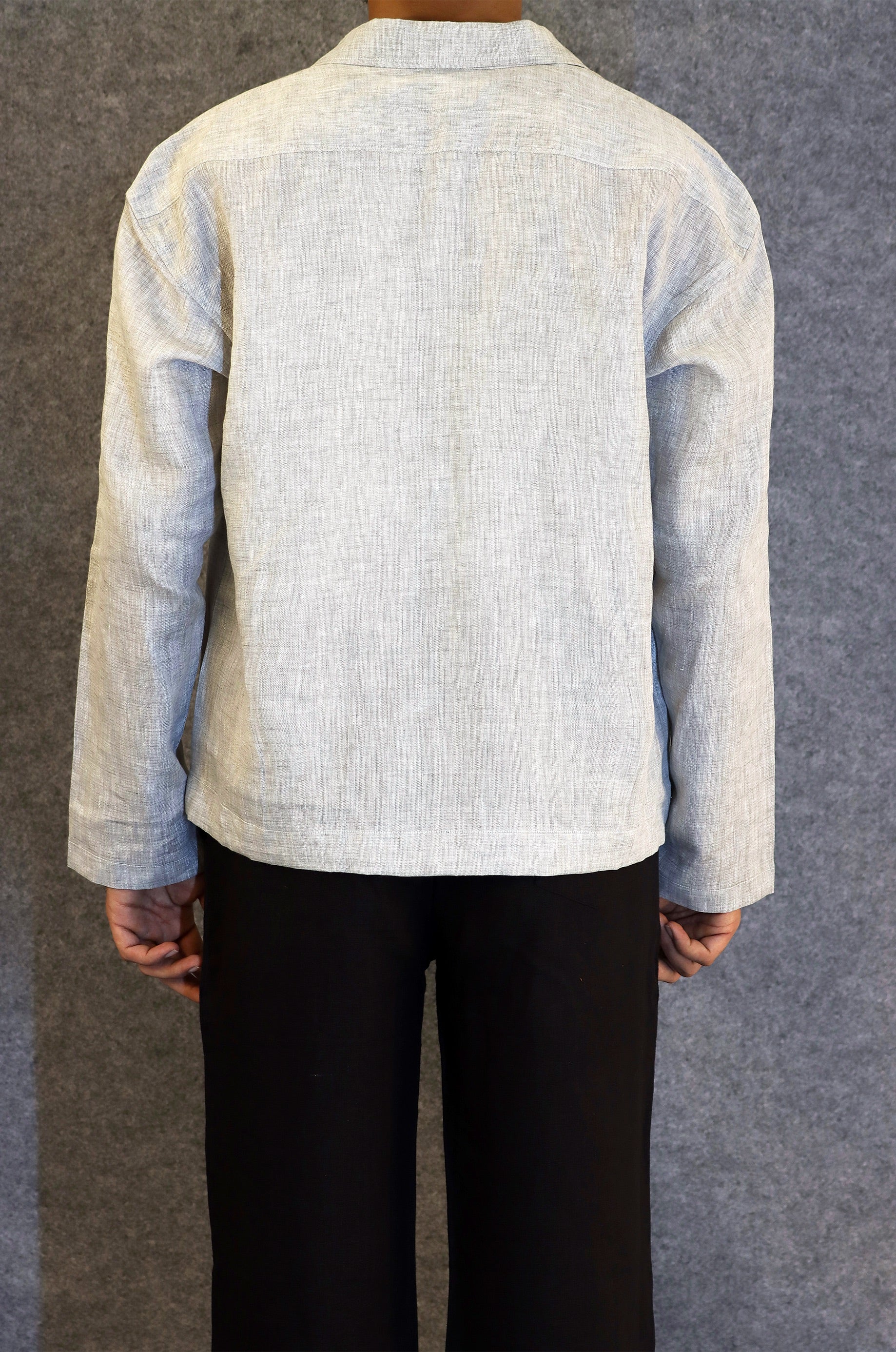 Slate Linen Pullover (100% Linen)