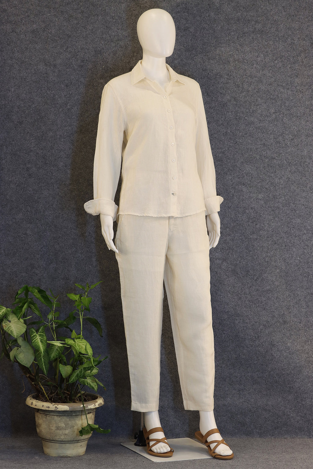 Natural Co-ord Set (100% Linen)