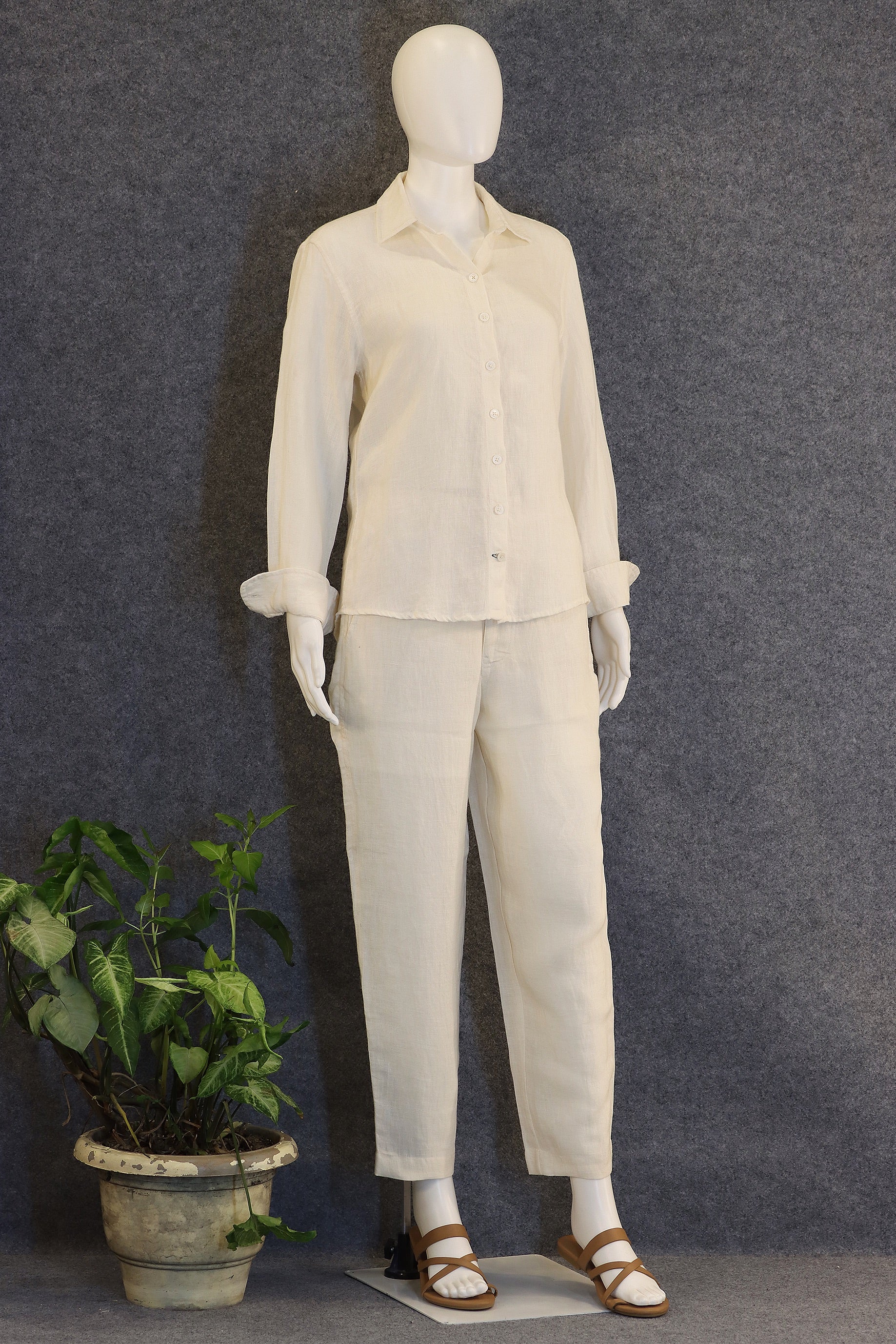 Natural Co-ord Set (100% Linen)