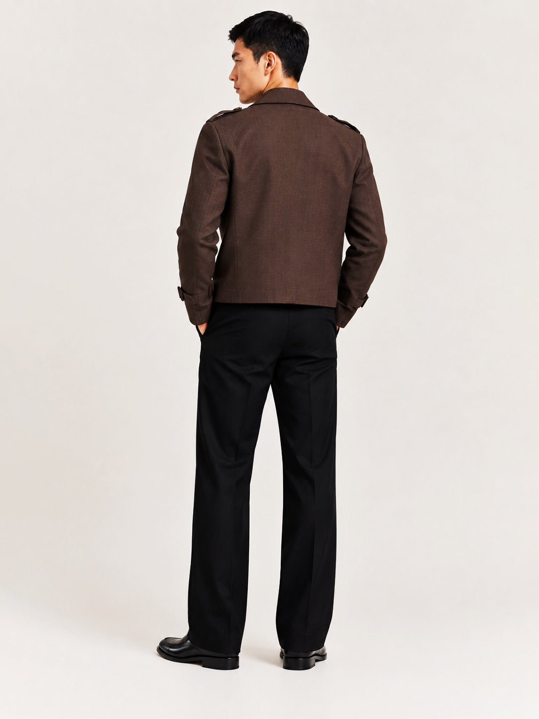 BROWN LINEN JACKET