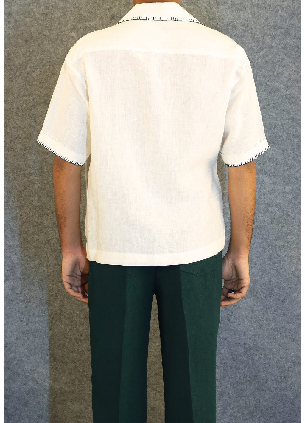 oyster white shirt (100% Linen)