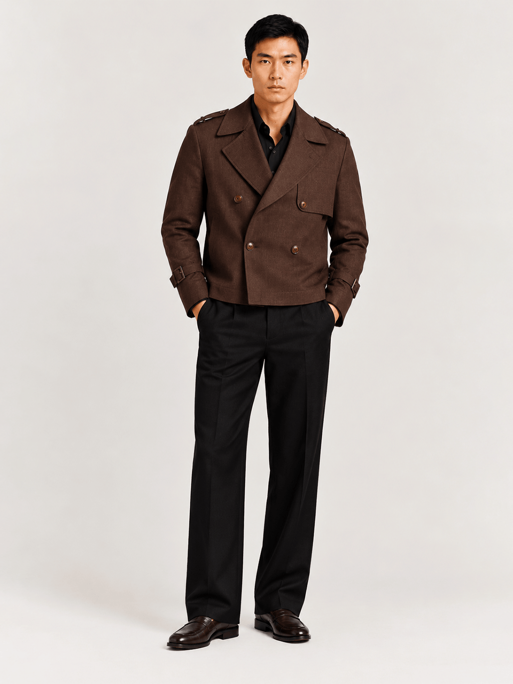BROWN LINEN JACKET