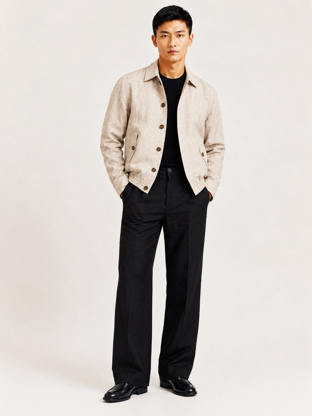 HARRINGTON LINEN JACKET