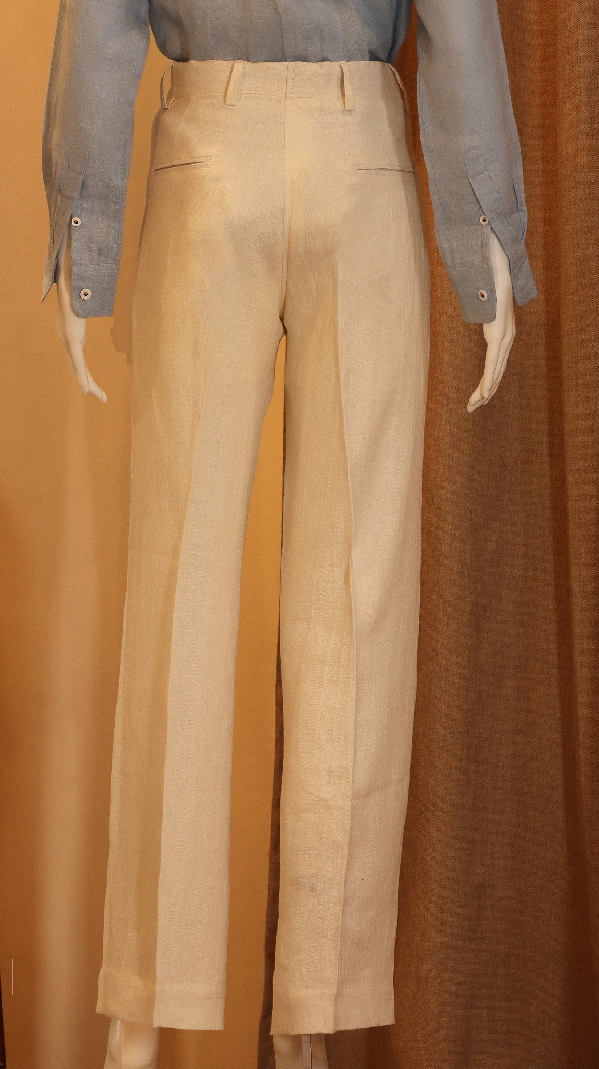 wide-leg pants (100% Linen)