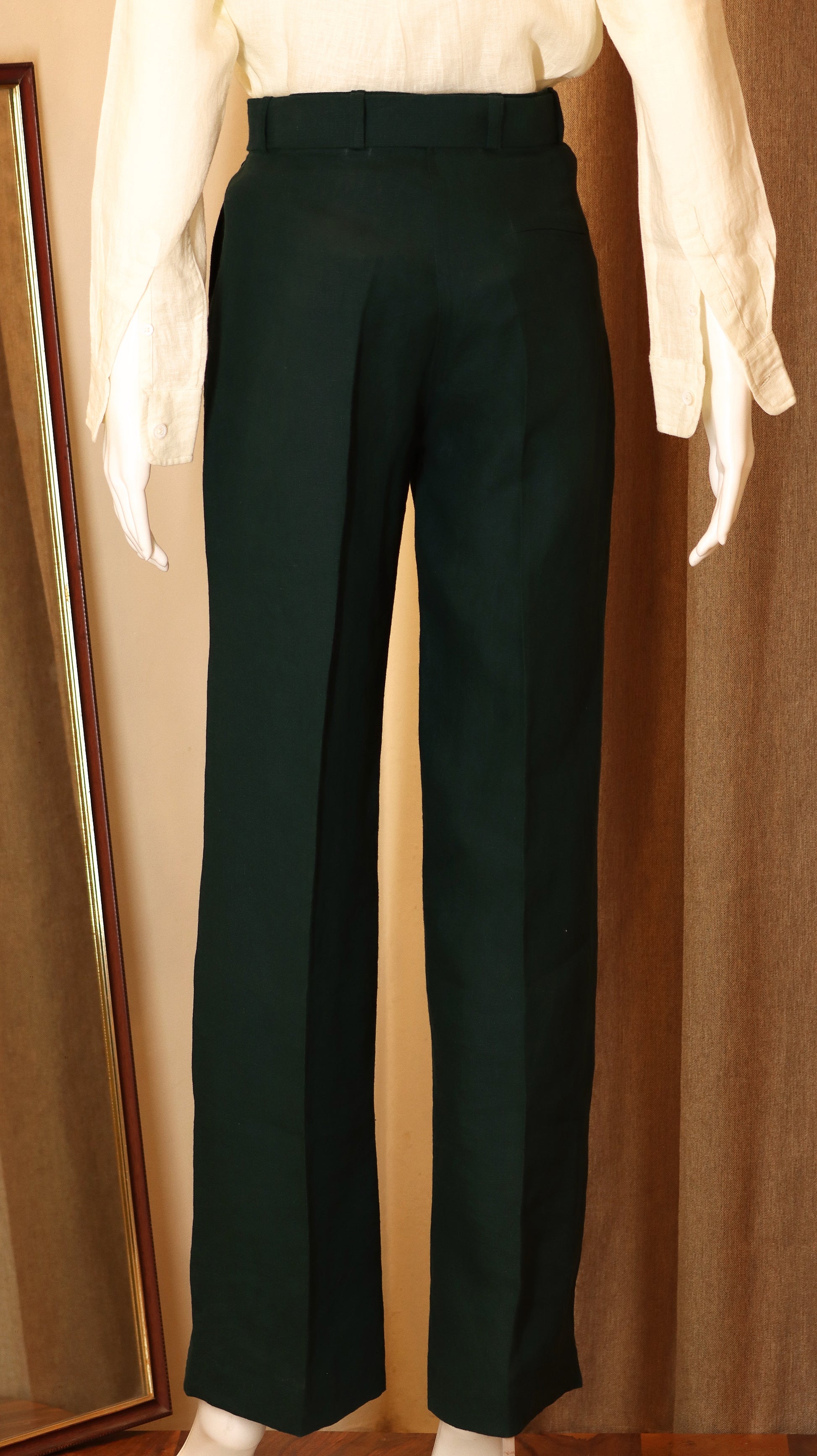 wide-leg pants (100% Linen)
