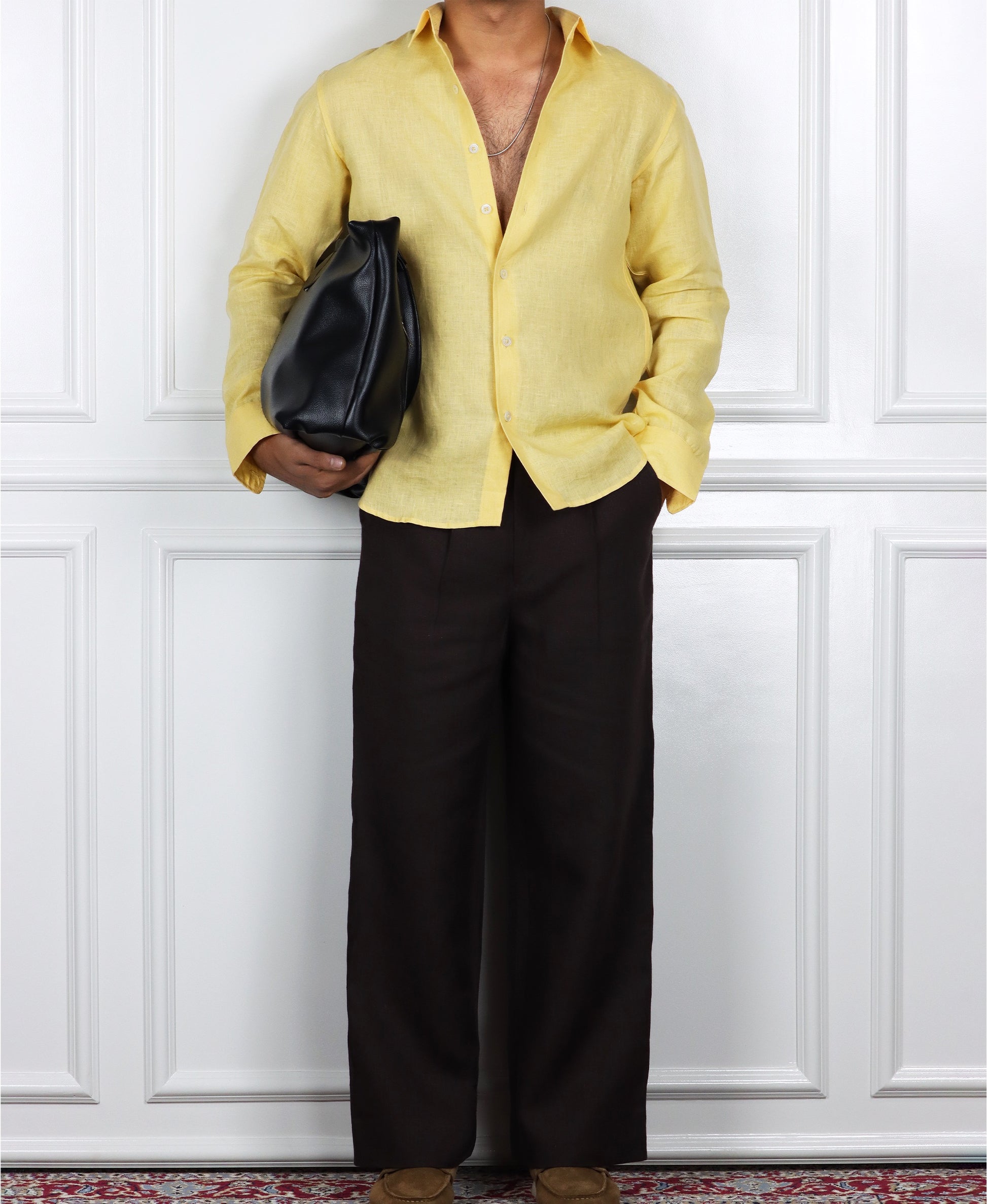 Dusk Yellow Linen Shirt