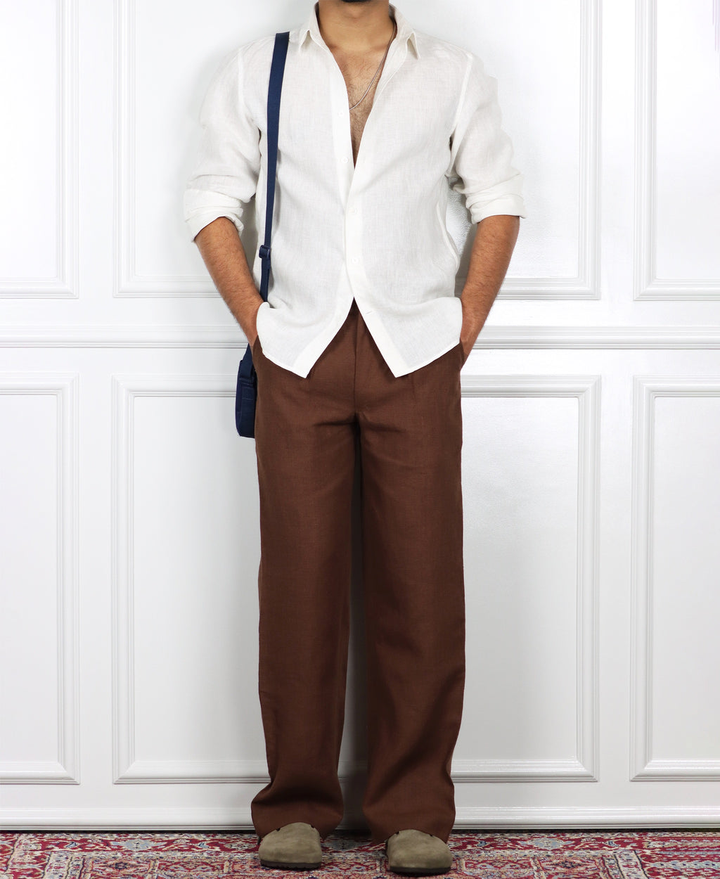 WHITE LINEN SHIRT