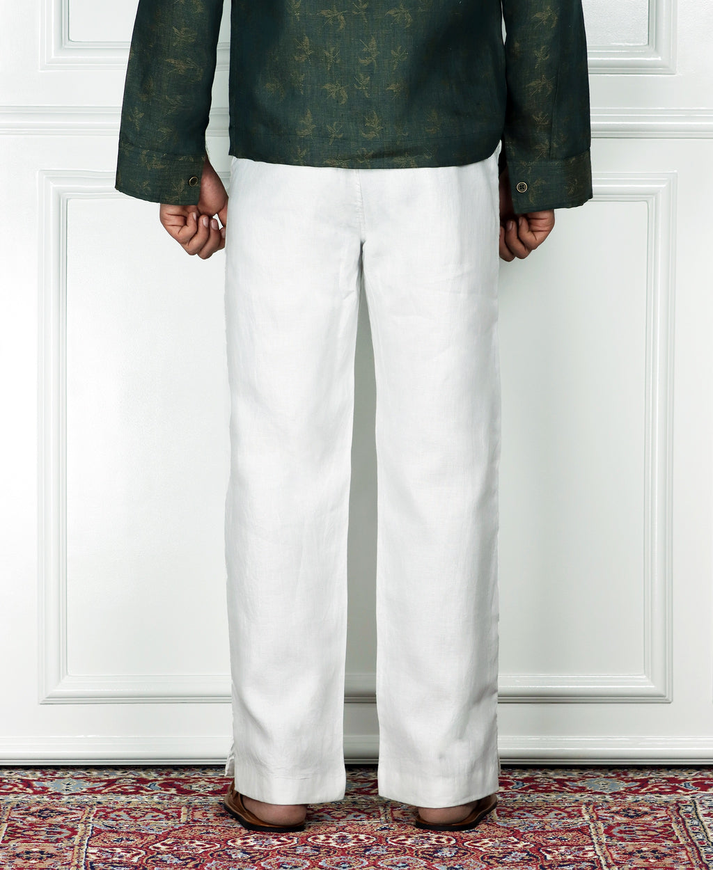 Flared Linen Pants
