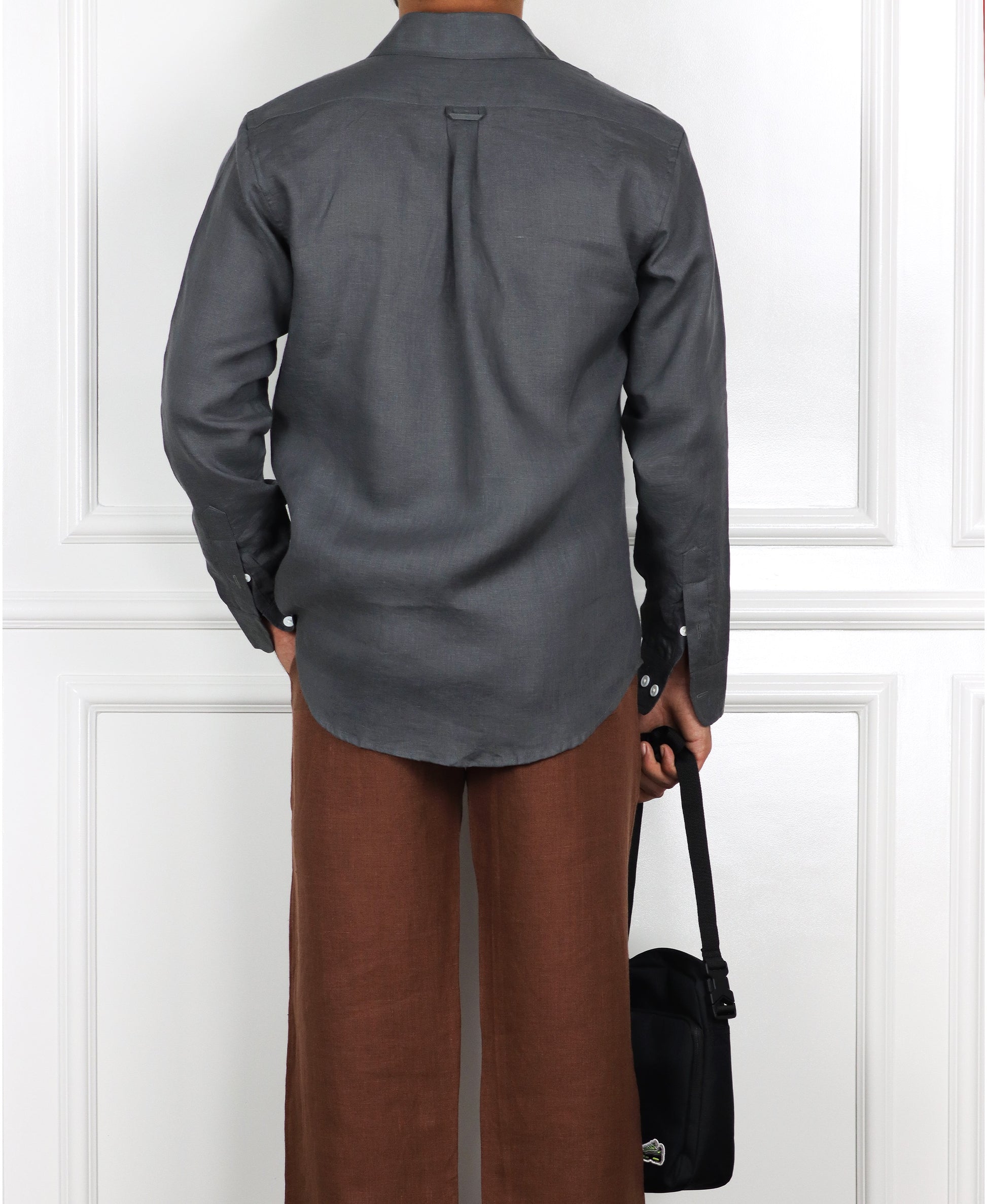 Charcoal Grey Linen Shirt