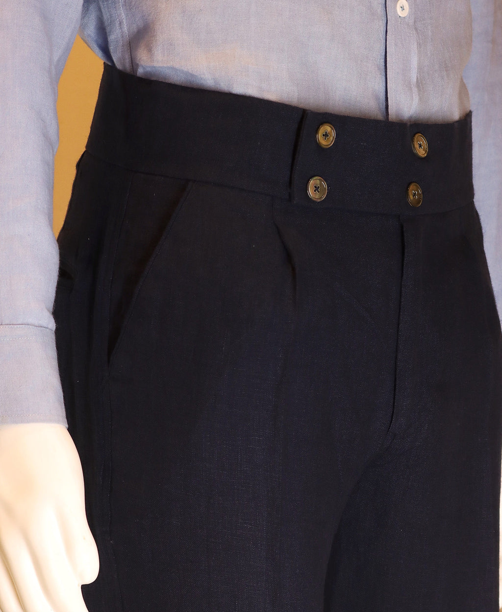 IV BUTTON LINEN PANTS