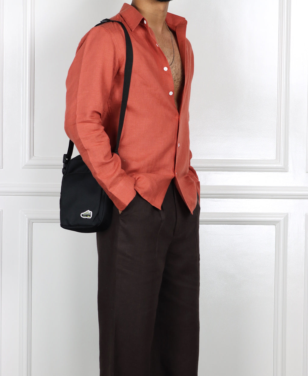 Coral Linen Shirt