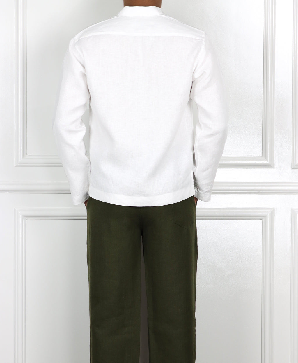 V-Neck Linen Pullover