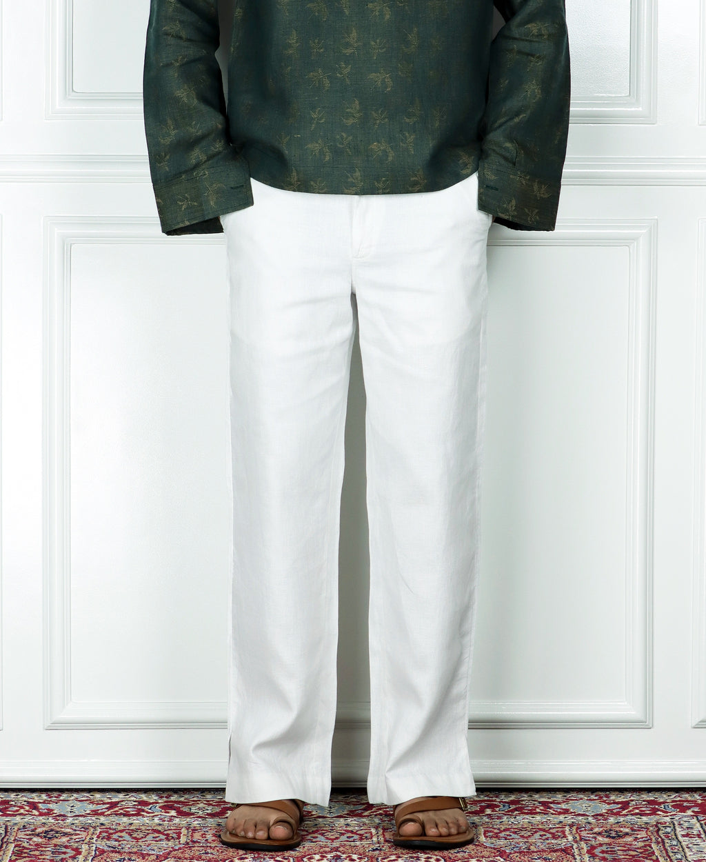 Flared Linen Pants