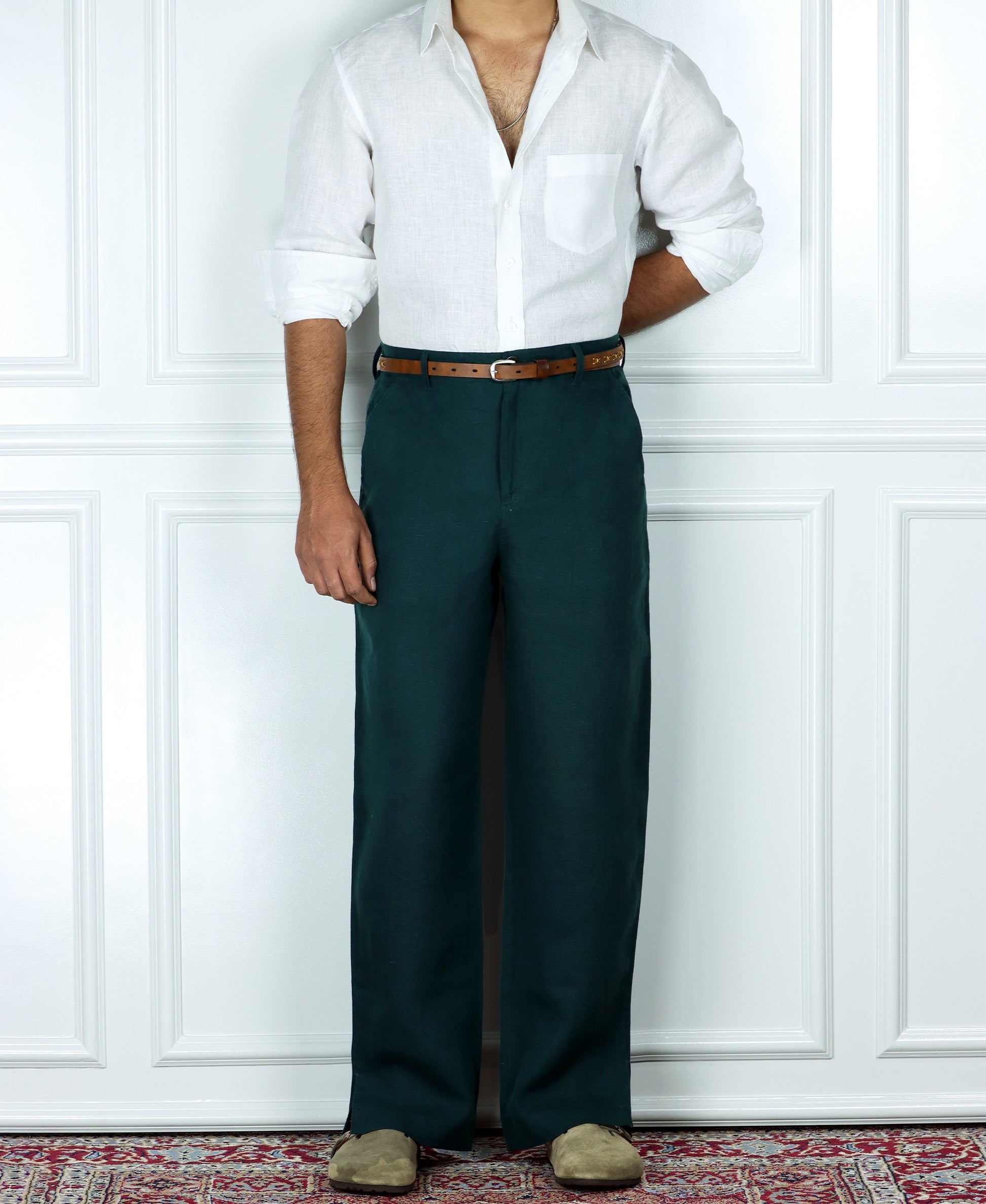Flared Linen BG Pants