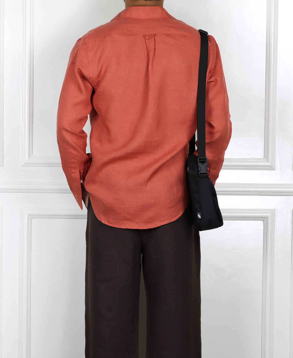 Coral Linen Shirt