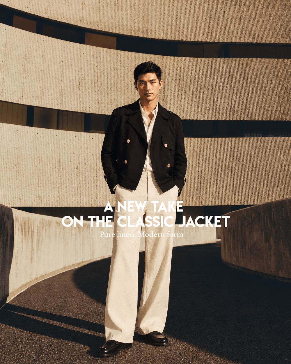 CROPPED DOUBLE BREASTED JACKET